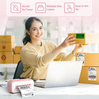 Phomemo PM246S Address Label Printer Thermal Paper Express E - Manifest Printer, Size: EU(Black) - British D'sire