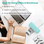 Phomemo PM246S Address Label Printer Thermal Paper Express E - Manifest Printer, Size: EU(Black Gray) - British D'sire