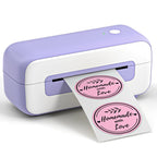 Phomemo PM246S Address Label Printer Thermal Paper Express E - Manifest Printer, Size: EU(Purple) - British D'sire