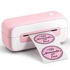 Phomemo PM246S Address Label Printer Thermal Paper Express E - Manifest Printer, Size: US(Pink) - British D'sire