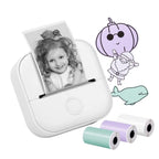 Phomemo T02 Gift Box Phone Bluetooth Mini Printer Photo Thermal Printer Family Student Wrong Question Printer(White) - British D'sire