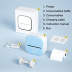 Phomemo T02 Standard Error Mini Pocket Small Portable Bluetooth Phone Photo Label Thermal Printer(Blue) - British D'sire