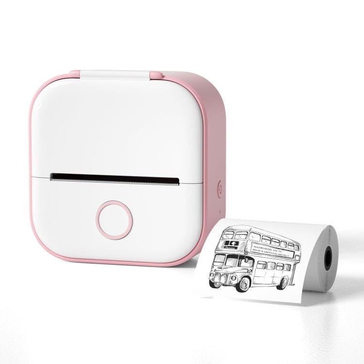 Phomemo T02 Standard Error Mini Pocket Small Portable Bluetooth Phone Photo Label Thermal Printer(Pink) - British D'sire