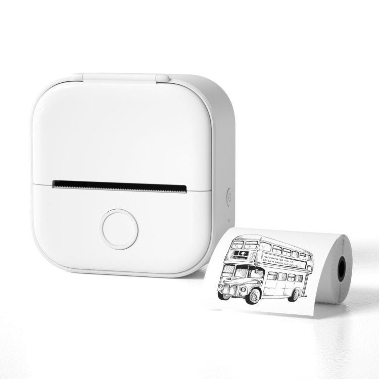 Phomemo T02 Standard Error Mini Pocket Small Portable Bluetooth Phone Photo Label Thermal Printer(White) - British D'sire Main image