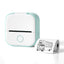 Phomemo T02 Standard Error Mini Pocket Small Portable Bluetooth Phone Photo Label Thermal Printer(White Green) - British D'sire