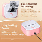 Phomemo T02 Standard Error Mini Pocket Small Portable Bluetooth Phone Photo Label Thermal Printer(White Green) - British D'sire
