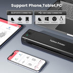 Phomemo TP81 A4 Wireless Thermal Printer Tattoo Template Printer(Black) - British D'sire