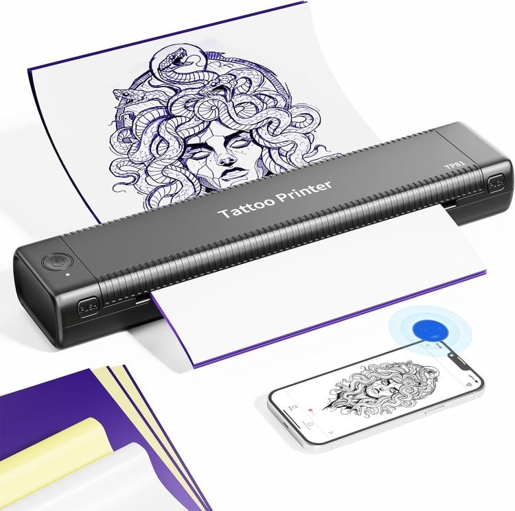 Phomemo TP81 A4 Wireless Thermal Printer Tattoo Template Printer(Black) Secondary image