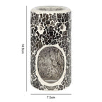 Pillar Gunmetal Grey Crackle Oil Burner and Wax Warmer - British D'sire