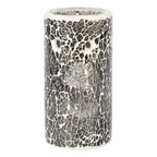 Pillar Gunmetal Grey Crackle Oil Burner and Wax Warmer - British D'sire