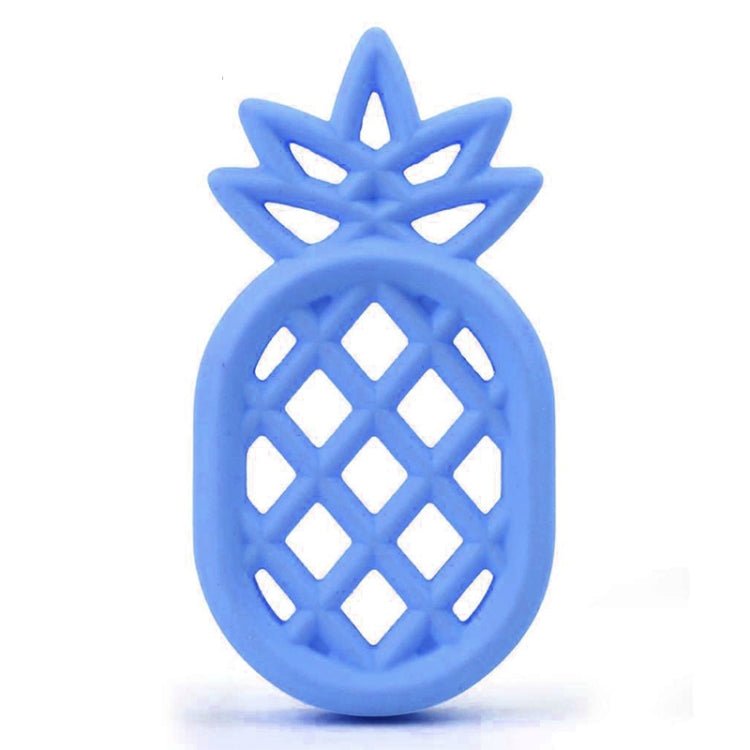 Pineapple Silicone Teether Babies Teething Pendant Nursing Soft Silicone Safe Toys for Soothe Teething Baby(Blue) Secondary image