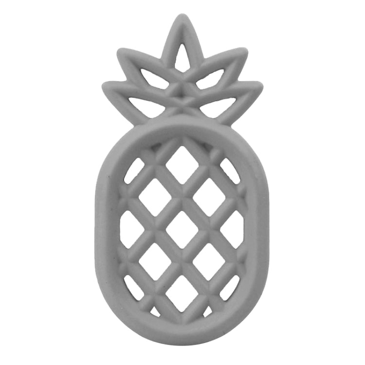 Pineapple Silicone Teether Babies Teething Pendant Nursing Soft Silicone Safe Toys for Soothe Teething Baby(Grey) Secondary image