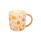 Pink and Orange Pumpkin Print Mug - Coffe Mug - British D'sire