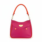 Bella - Fuchsia tumbled leather mini bag
