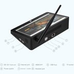 PiPo X10 10.8 inch All-in-One Mini PC, 4GB+64GB, Android 7.1 RK3399 6-Core, US Plug - British D'sire
