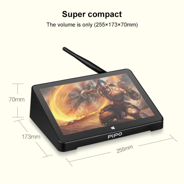 PiPo X10 10.8 inch All-in-One Mini PC, 4GB+64GB, Android 7.1 RK3399 6-Core, US Plug - British D'sire