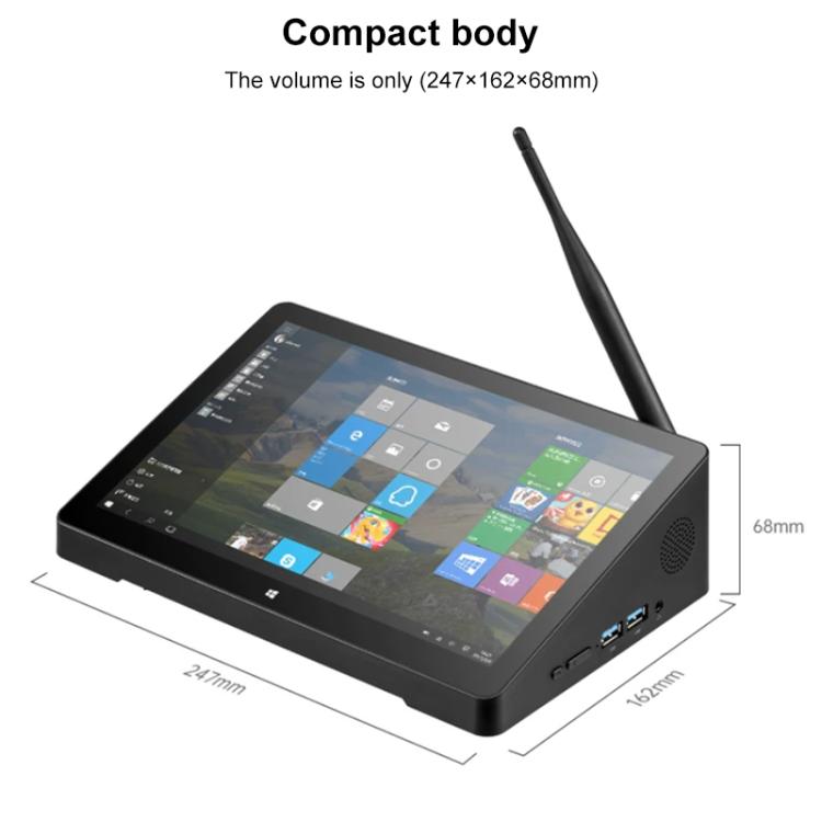 PiPo X10S 10.1 inch All-in-One Mini PC, 12GB+256GB, Windows11 Intel Alder Lake-N100 Quad Core, US Plug - British D'sire