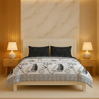 Pirate Duvet Cover Set Adventure Themed Bedding with Pillowcases - King - Black - British D'sire