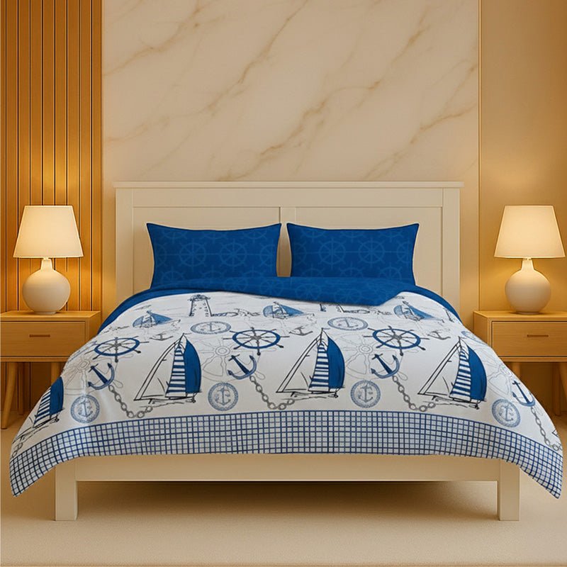 Pirate Duvet Cover Set Adventure Themed Bedding with Pillowcases - King - Red - British D'sire