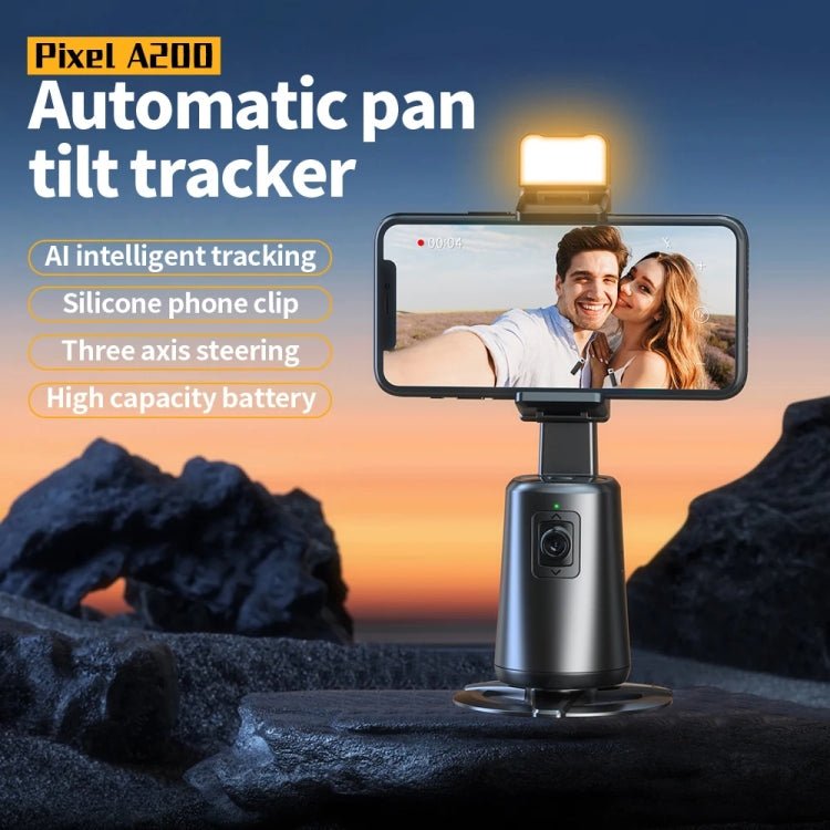 Pixel A200 Auto Tracking Gimbal Stabilizer 360 Degree Rotation Selfie Stick With Fill Light Set 1 Secondary image