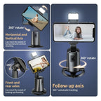 Pixel A200 Auto Tracking Gimbal Stabilizer 360 Degree Rotation Selfie Stick With Fill Light Set 1 - British D'sire