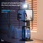 Pixel A200 Auto Tracking Gimbal Stabilizer 360 Degree Rotation Selfie Stick With Fill Light Set 1 - British D'sire