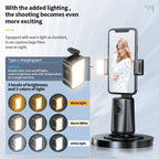 Pixel A200 Auto Tracking Gimbal Stabilizer 360 Degree Rotation Selfie Stick With Fill Light Set 2 - British D'sire