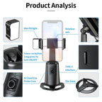 Pixel A200 Auto Tracking Gimbal Stabilizer 360 Degree Rotation Selfie Stick With Fill Light Set 3 - British D'sire