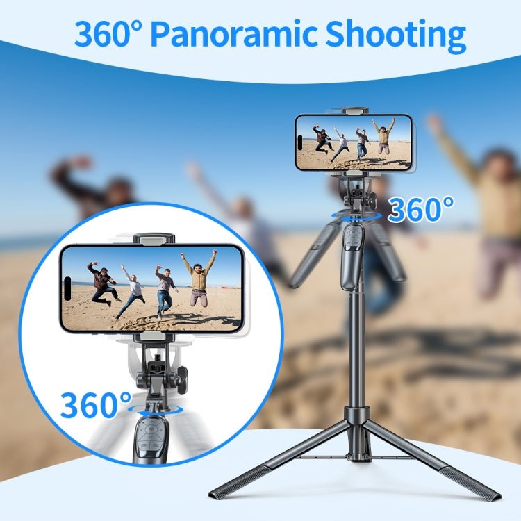Pixel ST2 1.6m Anti Shake Selfie Stick Head Tripod Handheld Portable Folding Remote Control Outdoor Photo Stands(With Bluetooth Remote Control) - British D'sire