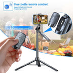 Pixel ST2 1.6m Anti Shake Selfie Stick Head Tripod Handheld Portable Folding Remote Control Outdoor Photo Stands(With Bluetooth Remote Control) - British D'sire