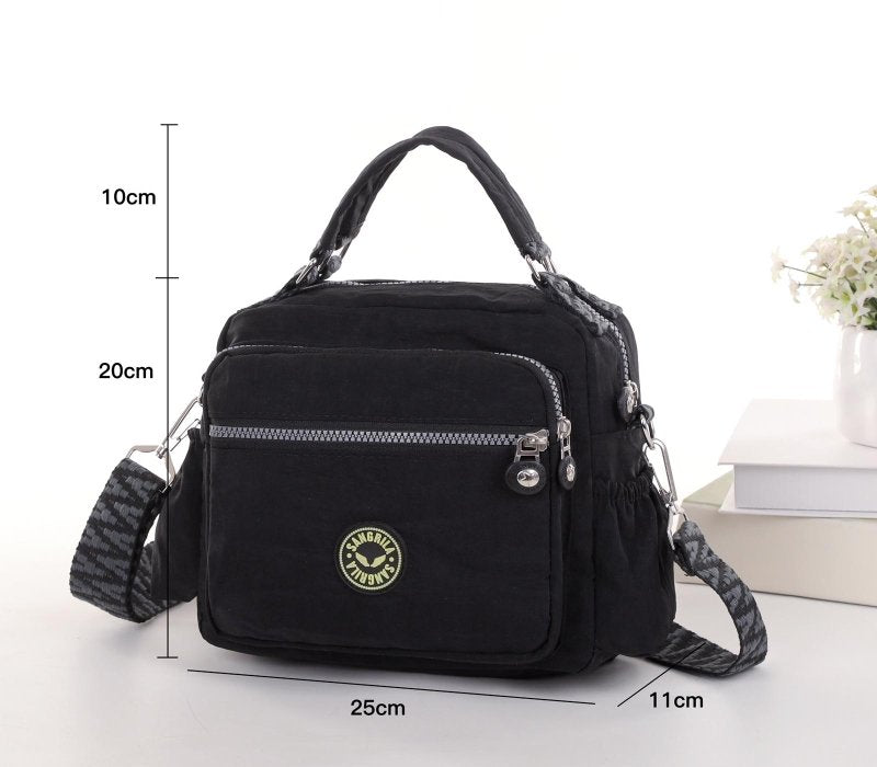 Plain Navy Cross Body Satchel Travel Bag - British D'sire