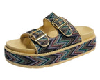 Platform Buckle Strap Sandals - Sandals - British D'sire