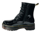 Platform Faux Leather Ankle Boots - Boots - British D'sire