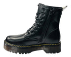 Platform Faux Leather Ankle Boots - Boots - British D'sire