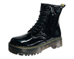 Platform Faux Leather Ankle Boots - Boots - British D'sire
