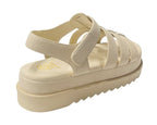 Platform Padded Strappy Sandals - Sandals - British D'sire