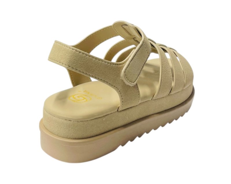 Platform Padded Strappy Sandals - Sandals - British D'sire
