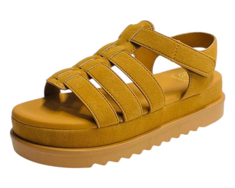 Platform Padded Strappy Sandals - Sandals - British D'sire