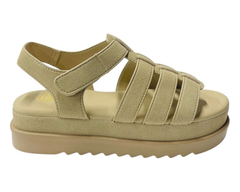 Platform Padded Strappy Sandals - Sandals - British D'sire