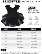 PLIKSUVER Girls Ballet Dress Short Sleeve Ballet Outfit Gymnastics Dance Leotard with Chiffon Skirt - Women's Dresses - British D'sire