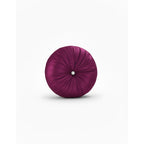 Round Diamante Cushion Sparkly Crystal Embellished Glam Filled Cushion - Plum
