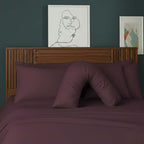 V Shape Pillowcase for Support Maternity Pillows Polycotton Easy Care - Mustard