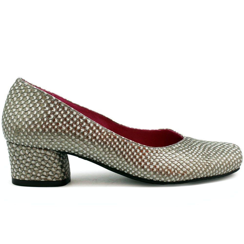 Polo - Bronze Snake Low heel shoe - Chanii B