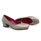 Polo - Bronze Snake Low heel shoe - Chanii B