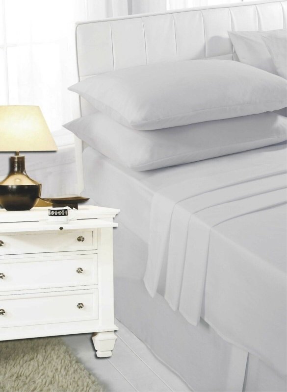 Poly Cotton Fitted Bed Sheets And Pillowcases - Home, Furniture & DIY:Bedding:Sheets - British D'sire