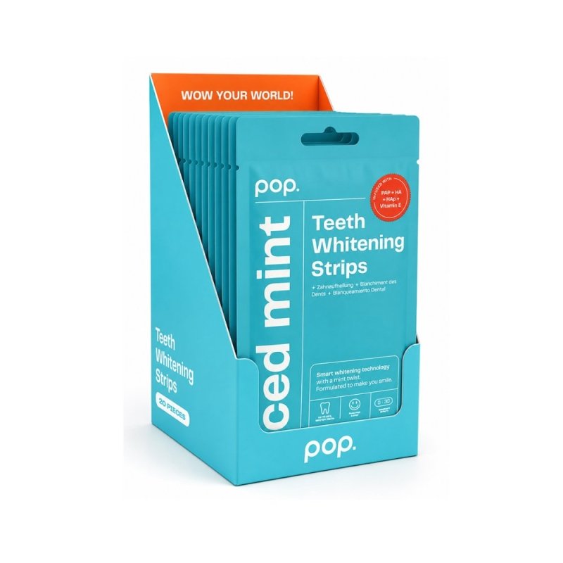 POP Teeth Whitening Strips - Iced Mint - Teeth Whitening - British D'sire
