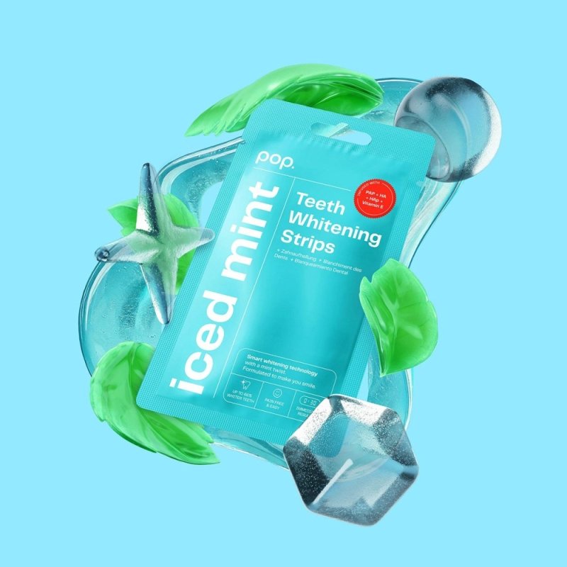 POP Teeth Whitening Strips - Iced Mint - Teeth Whitening - British D'sire