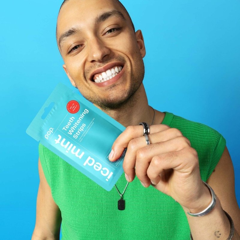 POP Teeth Whitening Strips - Iced Mint - Teeth Whitening - British D'sire