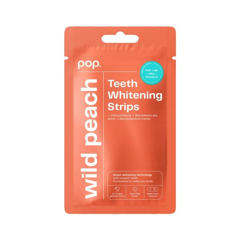 POP Teeth Whitening Strips - Wild Peach - Teeth Whitening - British D'sire Main image