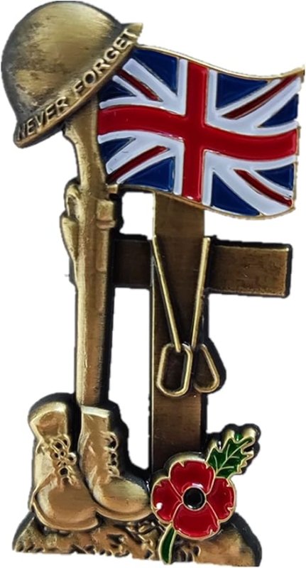 Poppy Badges and Pins 2024 Remembrance Day Lest We Forget Poppy Pin Badge Brooch - Brooches & Pins - British D'sire Main image